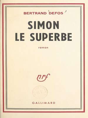 cover image of Simon le superbe